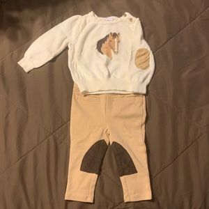Riding Pants & Sweater Outfit